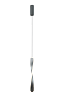 Подвесной светильник 5 см, 12W, 3000K, Lightstar Torino 615019, темно-серый