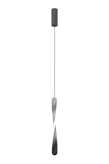 Подвесной светильник 5 см, 12W, 3000K, Lightstar Torino 615019, темно-серый
