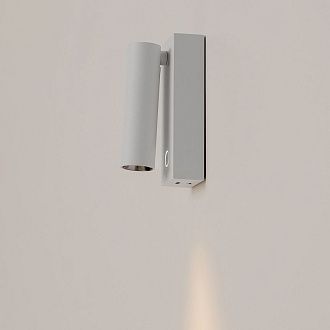 Бра 13*4,5-6,5 см, LED*3W, 3000K, Maytoni Twist C077WL-L3W3K, Белый, сенсор