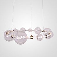 Подвесная люстра SESSA RING D107 107*107*20 см, 1*LED*64W, 3000, 4000, 5000K, ImperiumLoft sessa-ring01, Латунь