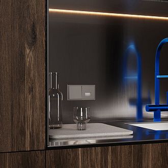 Накладка для подсветки светодиодной с датчиком, S70, капучино Voltum VLS002414