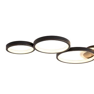 Светильник 94,5*40,5*6-6 см, *LED*150W, 3000-5700K, Freya Нео Гео/Neo Geo FR6201CL-L150GB, Черный и Золото