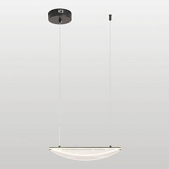Линейно-подвесной светильник 34*35-140 см, 1*LED, 8W, 4000K, Lussole Calvert LSP-7367, черный