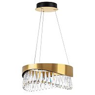 Подвесная люстра 45*150 см, LED, 27W, 3000K Lightstar Helio 703143, золотой