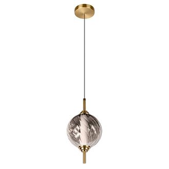 Подвесной светильник *15*-27,5 см, 1*LED*30W, 4000K, LOFT IT Helix 10421/B Smoke, бронзовый