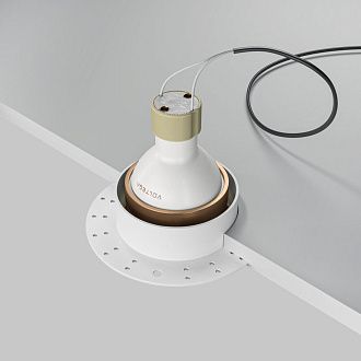 Встраиваемый светильник 10*3 см, вр 7 см, 1*GU10*10W, K, Maytoni Share DL126-GU10-TRS-MG, Белый