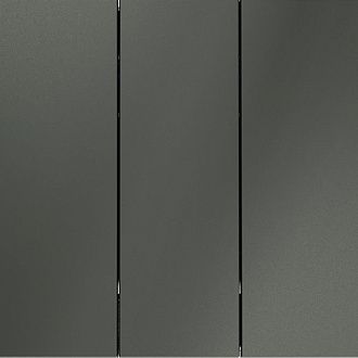 Выключатель встраиваемый Voltum S70 трехклавишный 10А, титан пластик Soft touch VLS030106