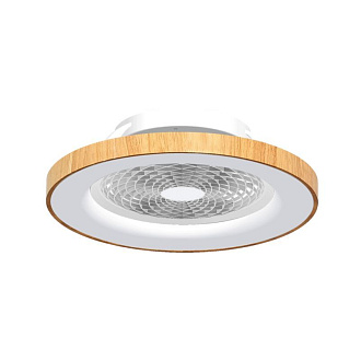 Потолочный светильник-вентилятор Mantra TIBET 7126, 70W LED, 2700-5000K, диаметр 65 см, белый-дерево