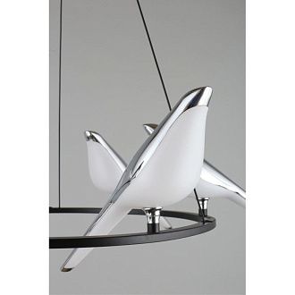 Детская люстра 65*60-300 см, 1*LED, 60W, 3000K, Aployt Astor APL.822.13.60, хром