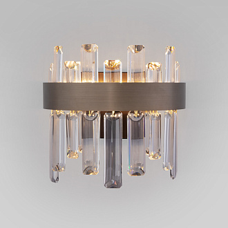 Бра с хрусталем 25*15*22 см, *LED, 16W, 3000;4000;6000 Bogate's Sparkle 418/1, бронза