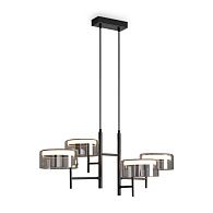 Подвесной светильник 68*50*45-131 см, LED*4W, 3000K, Freya Tower FR5536PL-L14B, Черный