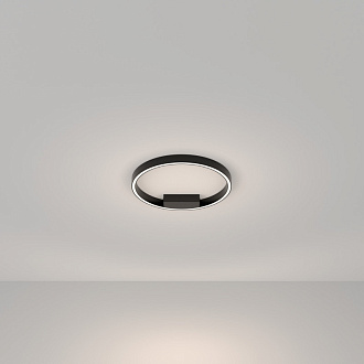 Накладной светильник 40*40*3,5 см, LED, 24W, 4000К, Maytoni Rim MOD058CL-L25BK черный