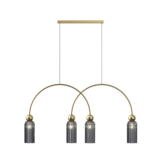 Подвесной светильник 110*10*362,5 см, 4*E14, 160W, Maytoni ANTIC MOD302PL-04GR золото матовое