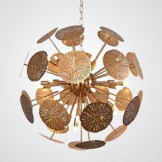 Подвесная люстра INCA BALL D81 81*81*120 см, 28*G9*40W, ImperiumLoft INCA-BALL01, Латунь