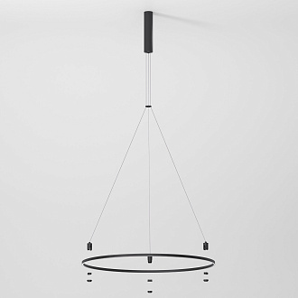 Шинопровод с тросовыми креплениями Elektrostandard Esthetic Magnetic Round 85138/00, черный
