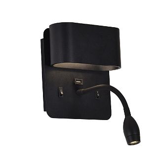 Бра 16*28 см, 6W, 4000K, F-Promo Parret 4476-2W, черный