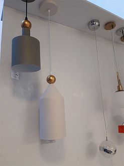 Подвесной светильник Odeon Light Bolli 4086/1 серый, диаметр 15 см