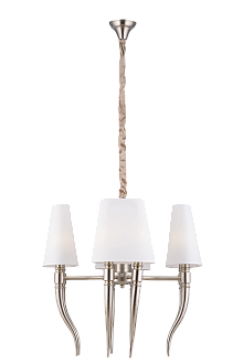 Люстра Ø620 x H610(1300), мм, 8*40W (320W), CHROME (Хром) NewRgy 8657/8NK NICKEL
