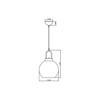 Подвесной светильник  25*120 см, 1*E27 золото Vele Luce Cloe VL5414P11