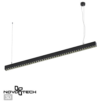 Светодиодный светильник 120 см, 40W, 4000K, Novotech Iter 358874, черный