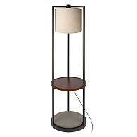 Торшер 150 см, Loft IT Nora 10575F, черный-дерево