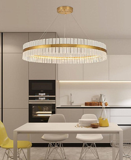 Светильник MD.6012 BRASS/ЛАТУНЬ D1000/H1200/1/LED/100W/4500K ASK DZN22-05