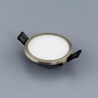 Светильник 9/7.5 см, 8W, 3000K, IP20, 640Lm Citilux Омега CLD50R081, LED хром, вр 7 см
