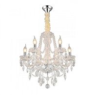 Подвесная люстра 53*80-120 см, 6*E14, 40W, Aployt Koletta APL.755.03.06, хром