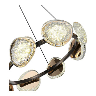 Подвесная люстра 55*200 см, LED, 64W, 4000К, ST-Luce ENIGMA SL6018.203.64 черный