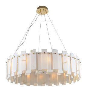 Люстра Ø800 x H210 (1210), мм, 14*40W (560W), PLATING BRASS (ЛАТУННОЕ ПОКРЫТИЕ) NewRgy 6105P/14 PLATING BRASS H