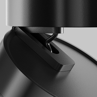 Накладной светильник 10*10*5,5 см, LED, 12W, 4000К, Maytoni Technical MAGIC C022CL-12W4K-B-1 черный
