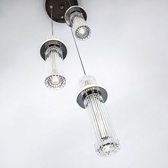 Подвесной светильник 21*21*105 см, LED 35W, 4000K, Хром MODELUX ML.3316.3