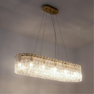 Люстра подвесная 28*100 см 12*E14 латунь Divinare Felis 6005/17 SP-12