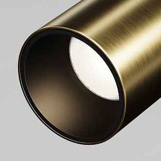 Трековый светильник 3,5*5,8 см, LED 5W 3000K Maytoni Technical Accessories for tracks Levity Focus Led TR187-1-5W3K-M-BBS черный и Латунь