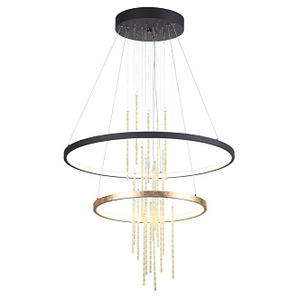 Светильник 60 см, 63W, 4000K Odeon Light Monica 3901/63L, золото-черный