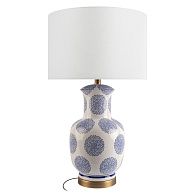 Настольная лампа 74 см, LOFT IT Meadow 10509T Blue, керамика