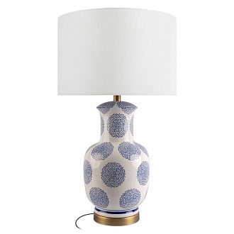 Настольная лампа 74 см, LOFT IT Meadow 10509T Blue, керамика