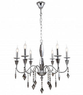 Люстра подвесная 66*66*85/171 см, 6*E14 40W Хром Stilfort Grace 1053/09/06P