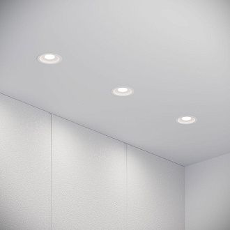 Потолочный акцентный светильник 9*9*5 см, LED, 10W, 4000K, Elektrostandard Combi 25067/LED, белый, вр 7,4 см