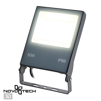 Прожектор светодиодный Novotech Armin 358579, 50W LED, 4000K, темно-серый