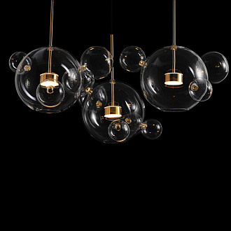  Подвесной светильник 120*46 см, 30W, 2100K LOFT IT Bolle 2027-D3 белый, золото