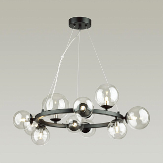 Подвесная люстра Odeon Light Tovi 4818/11, диаметр 64 см, черный