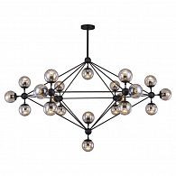Подвесная люстра Lussole Loft LSP-8166, диаметр 173 см, черный