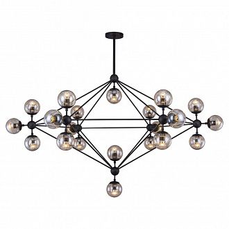 Подвесная люстра Lussole Loft LSP-8166, диаметр 173 см, черный