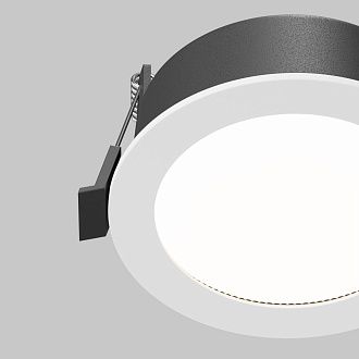 Встраиваемый светильник 10*5 см, вр 9 см, 1*GX53*12W, K, Maytoni Orb DL130-GX53-W, Белый