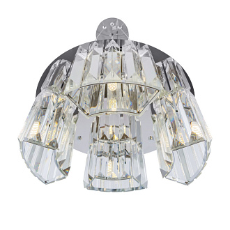 Подвесная люстра Maytoni Colline MOD083PL-04CH, диаметр 40 см, хром