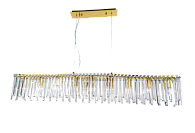 Люстра L1240 x W150 x H230, мм, 9*40W (360W), GOLD+CLEAR (Золото + Прозрачный Хрусталь) NewRgy 5706E/9A GOLD+CLEAR
