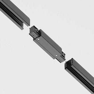 Коннектор прямой Trinity черный Maytoni Technical TRA005C-31B черный
