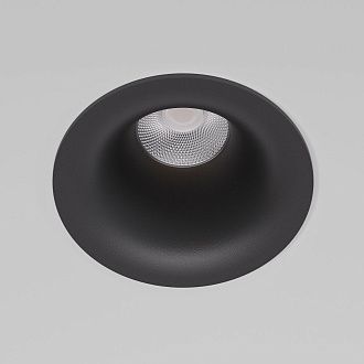 Потолочный акцентный светильник 8*8*6 см, LED, 15W, 4000K, Elektrostandard Bliss 25070/LED, черный, вр 7,5 см
