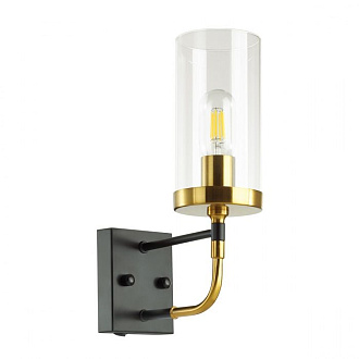Настенное бра Odeon Light Novas 4816/1W, черный-золото